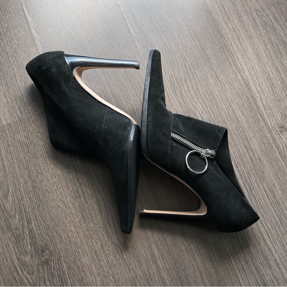 Sergio Rossi Suede Ankle Bootie